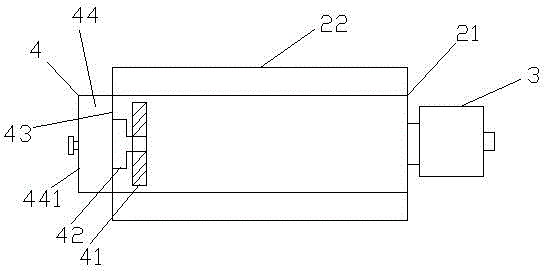 Color selector material distribution device