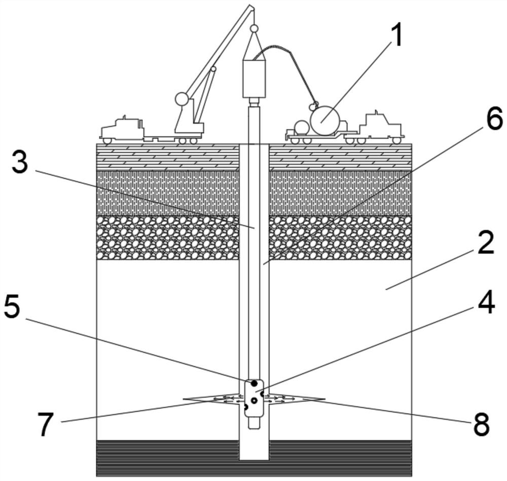 In-situ combustion and explosion fracturing method for methane in shale gas reservoir fractures