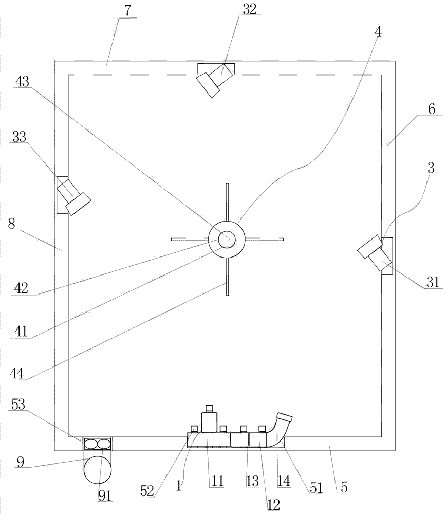 Online plasma sterilizing device and method for refrigeration house