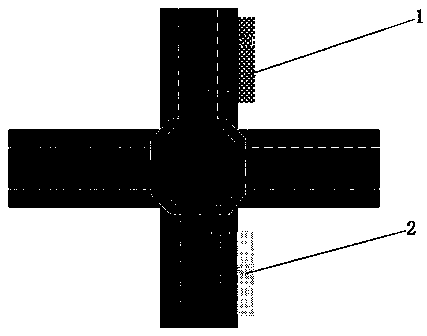 Variable bus platform system near signal lamp intersection and selection method thereof