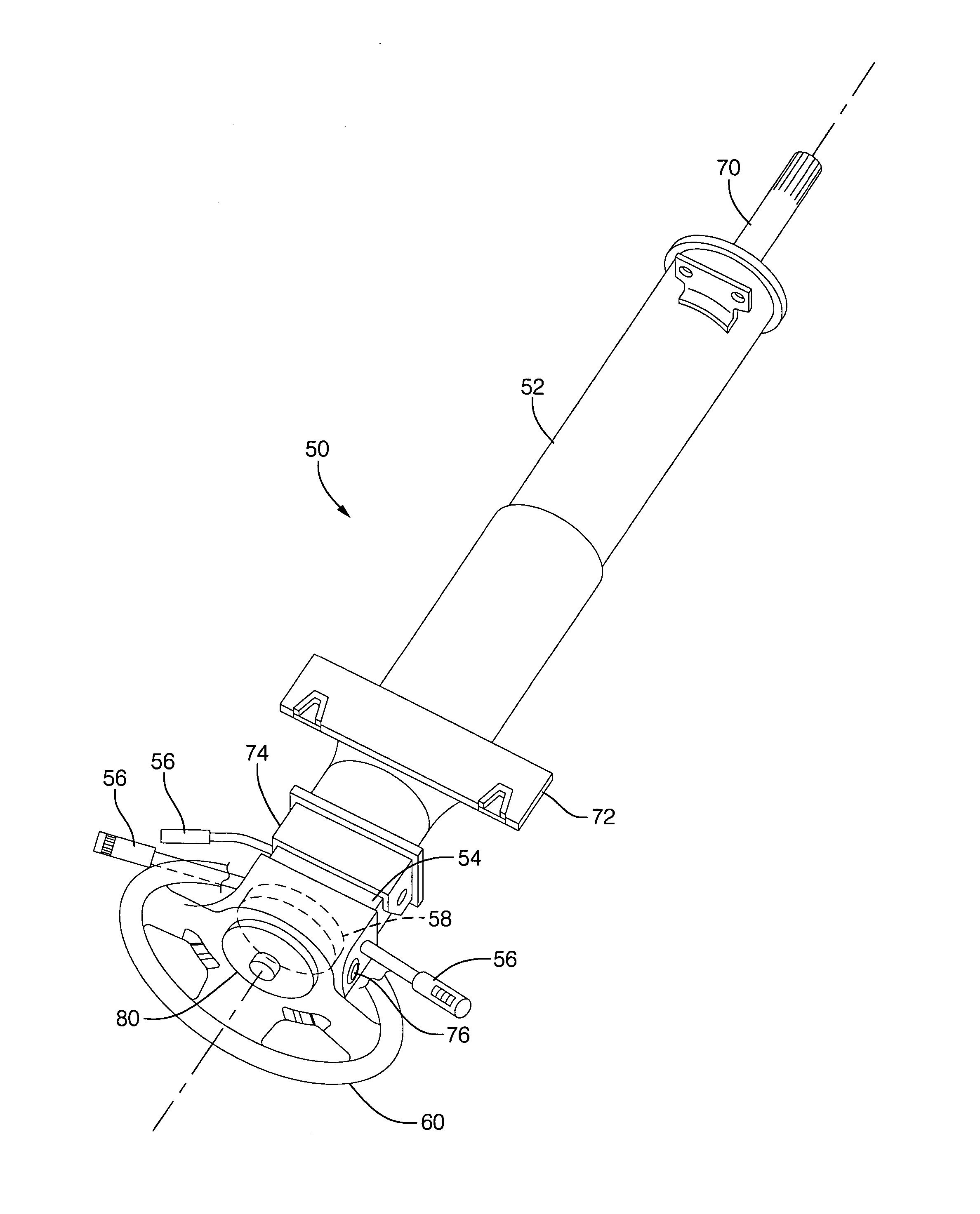 Multiplex signal system for vehicle steering column assembly