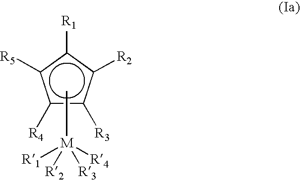 Use of group V metal containing precursors for a process of depositing a metal containing film