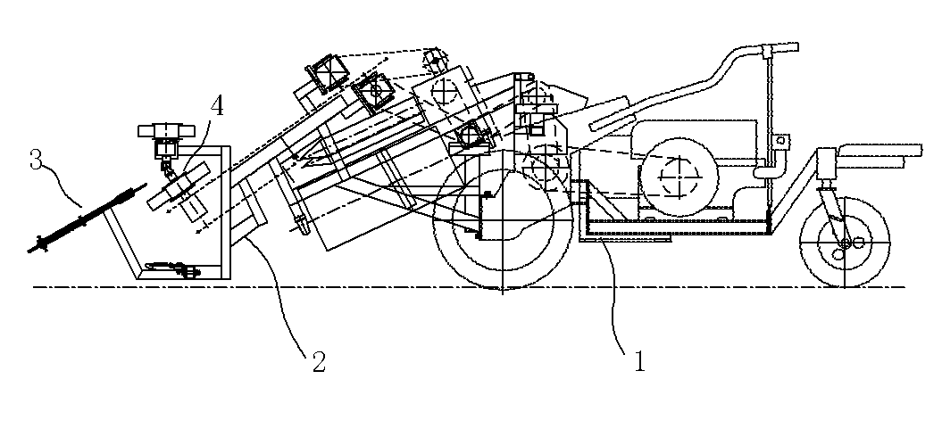 Corn harvester and corn straw guide and support device thereof