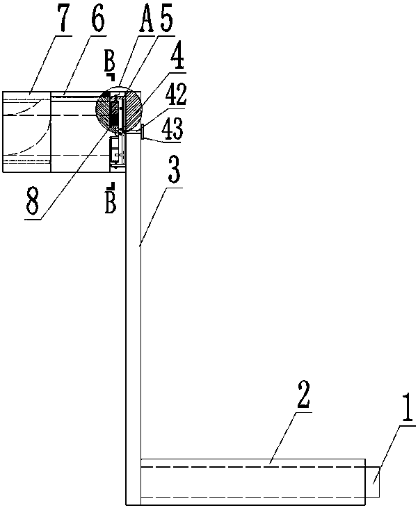 Handcart type switch cabinet crank