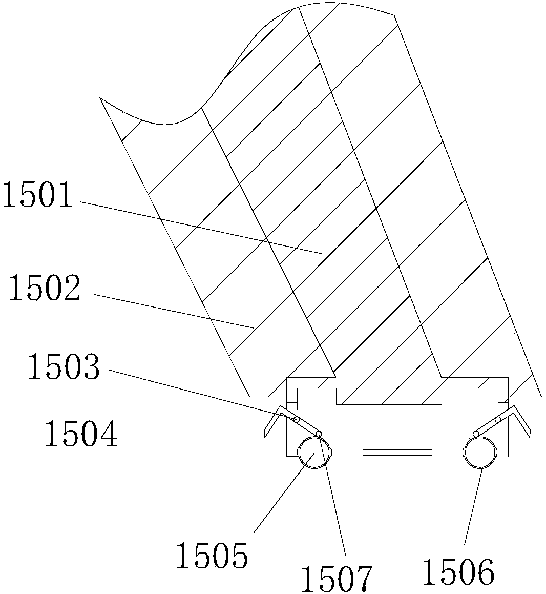 Safety device for vehicle-mounted unmanned aerial vehicle