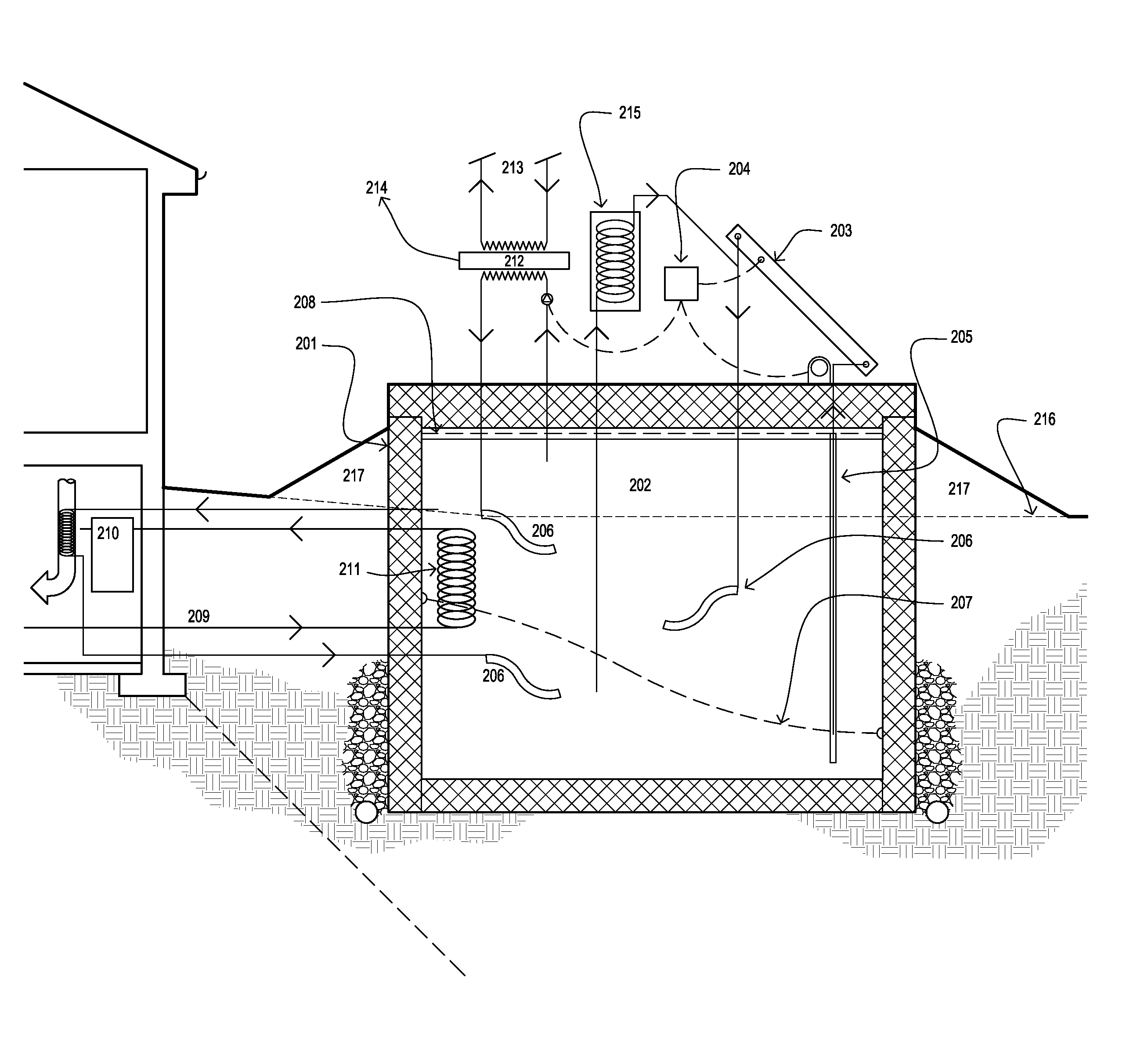 Methods and apparatus for creating large energy storage mass through the collection and use of warmed water