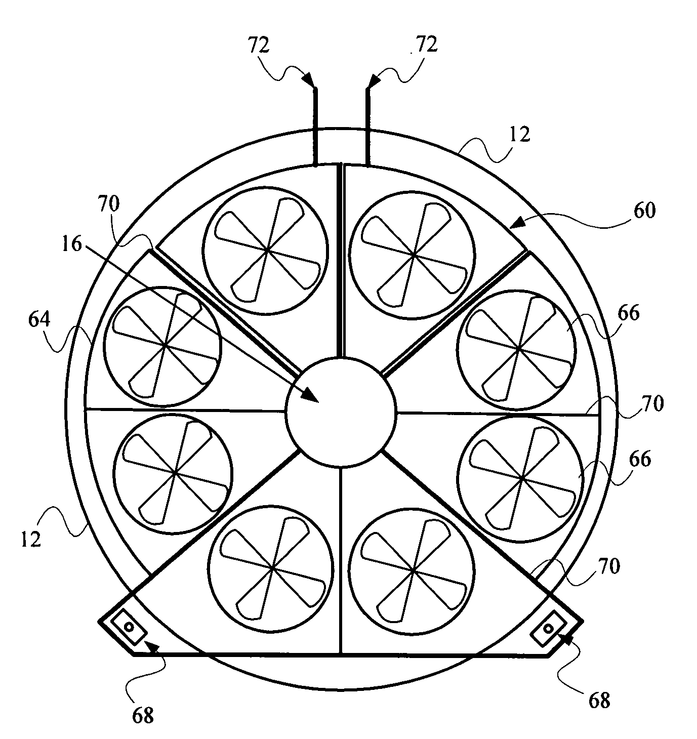 Apparatus for the thermal conditioning of concrete