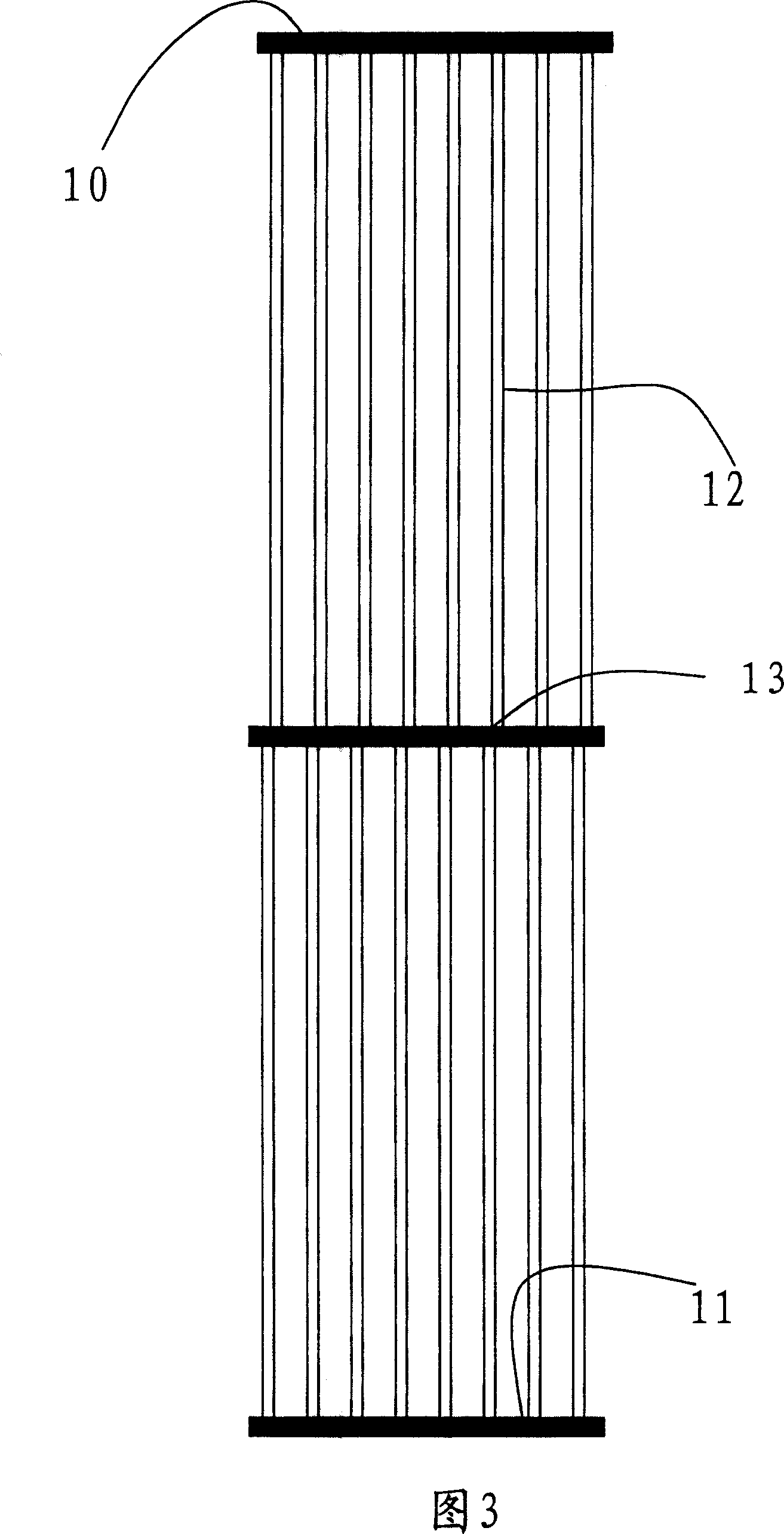 Capillary net type heat exchanger of air condition, and fabricating technique