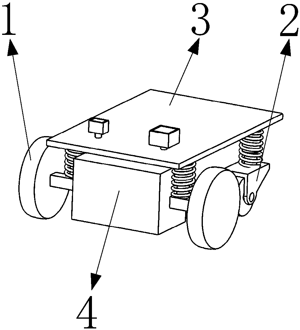 A wheeled dual-drive walking platform for robots