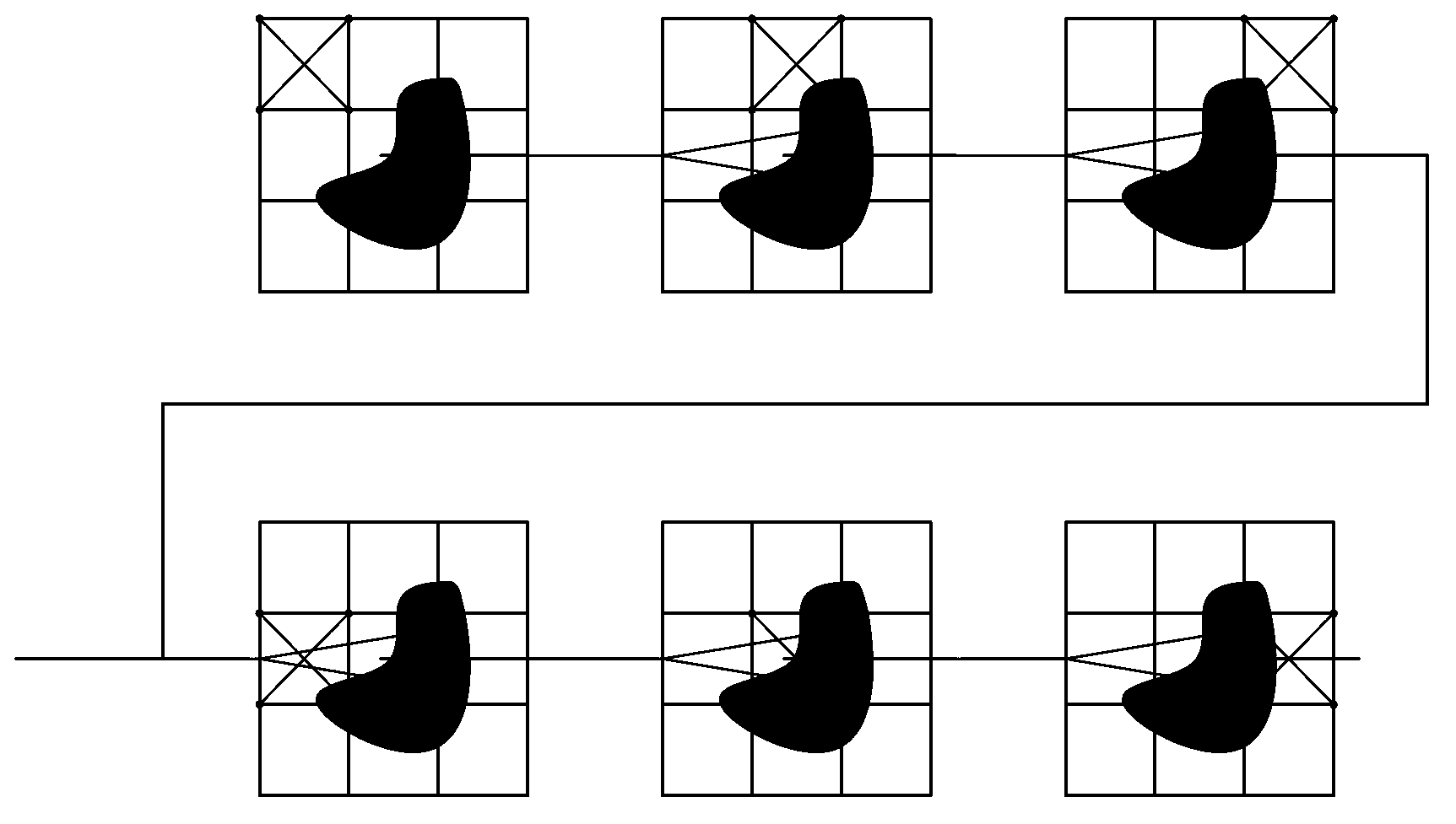 Online measurement system and method for plane shape errors