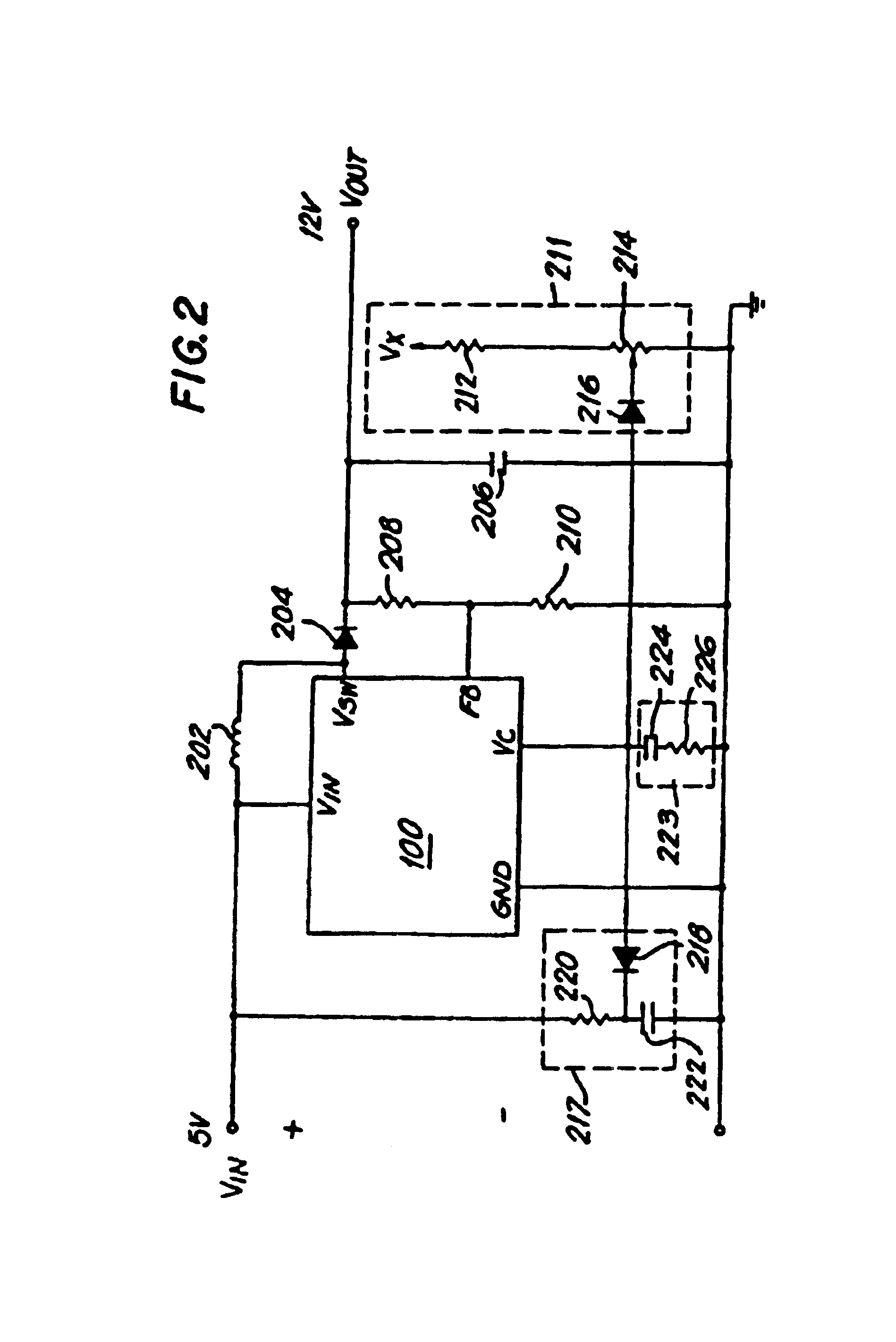 Switching voltage regulator circuit