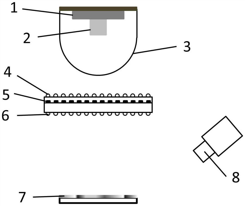 High-brightness surface defect detection device based on micro-lens array projection