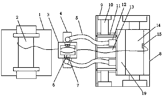 Pulling device for arrangement of cables