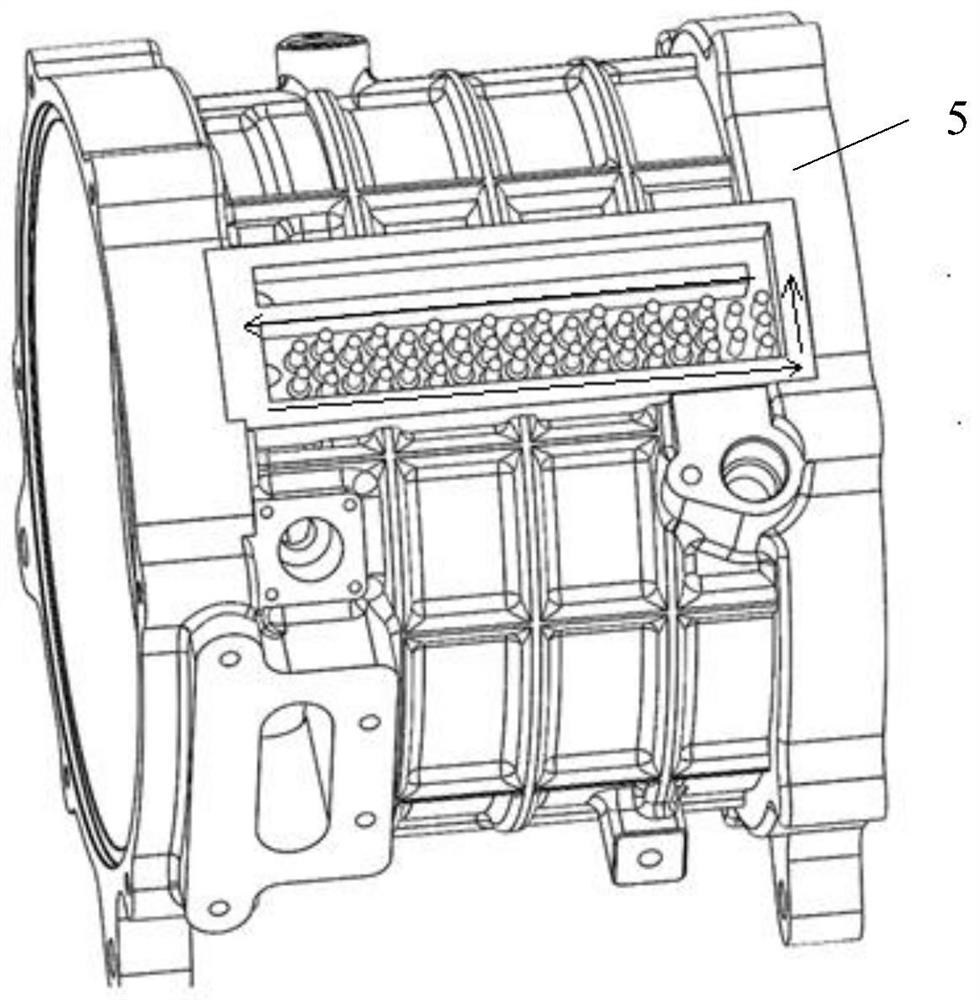 Centrifugal high-speed air compressor for fuel cell, and cooling structure of centrifugal high-speed air compressor