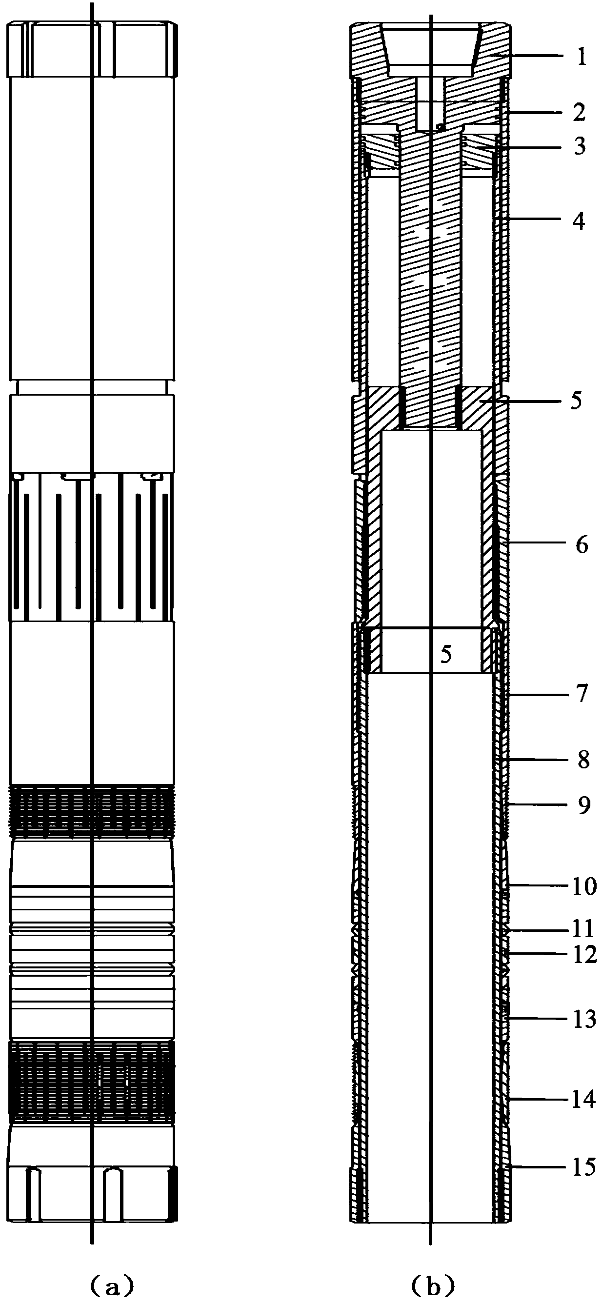 Large-diameter waterproof oil production packer and operation method thereof