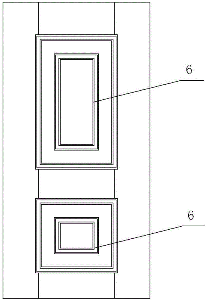 Veneered line frame decorated burglar-proof door and production technology of door