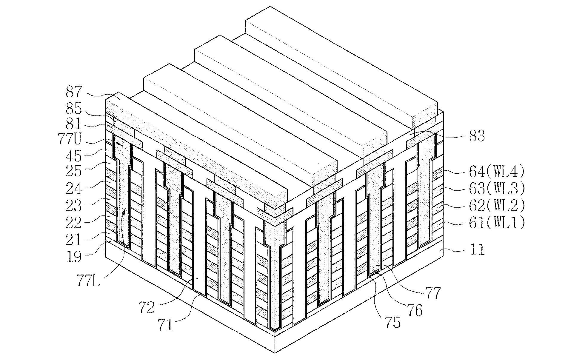 Non-volatile memory device having a resistance-changeable element and method of forming the same