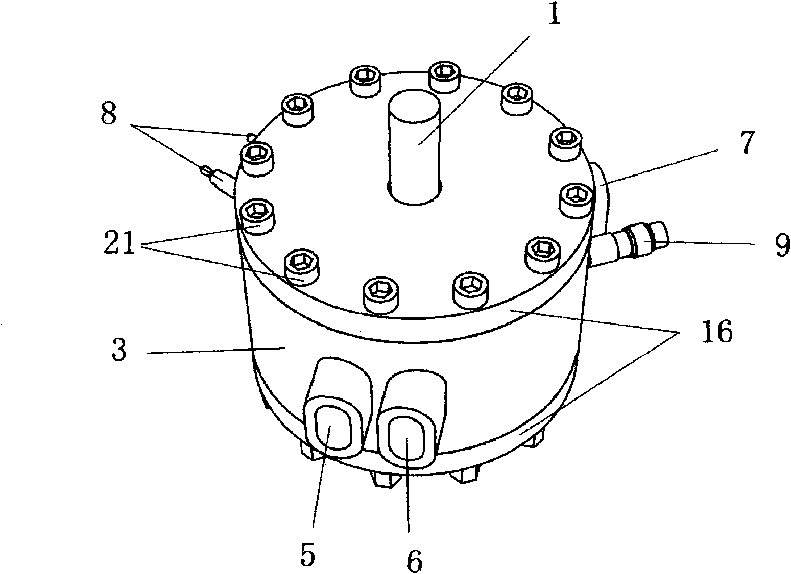 Hybrid-power engine with square rotor