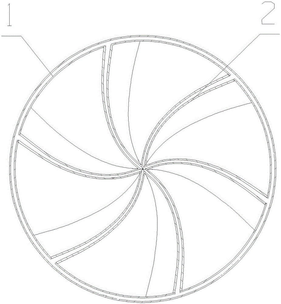 A thin-walled swirl center body structure