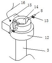 High tower signal pole landing device convenient for operator to quickly evacuate