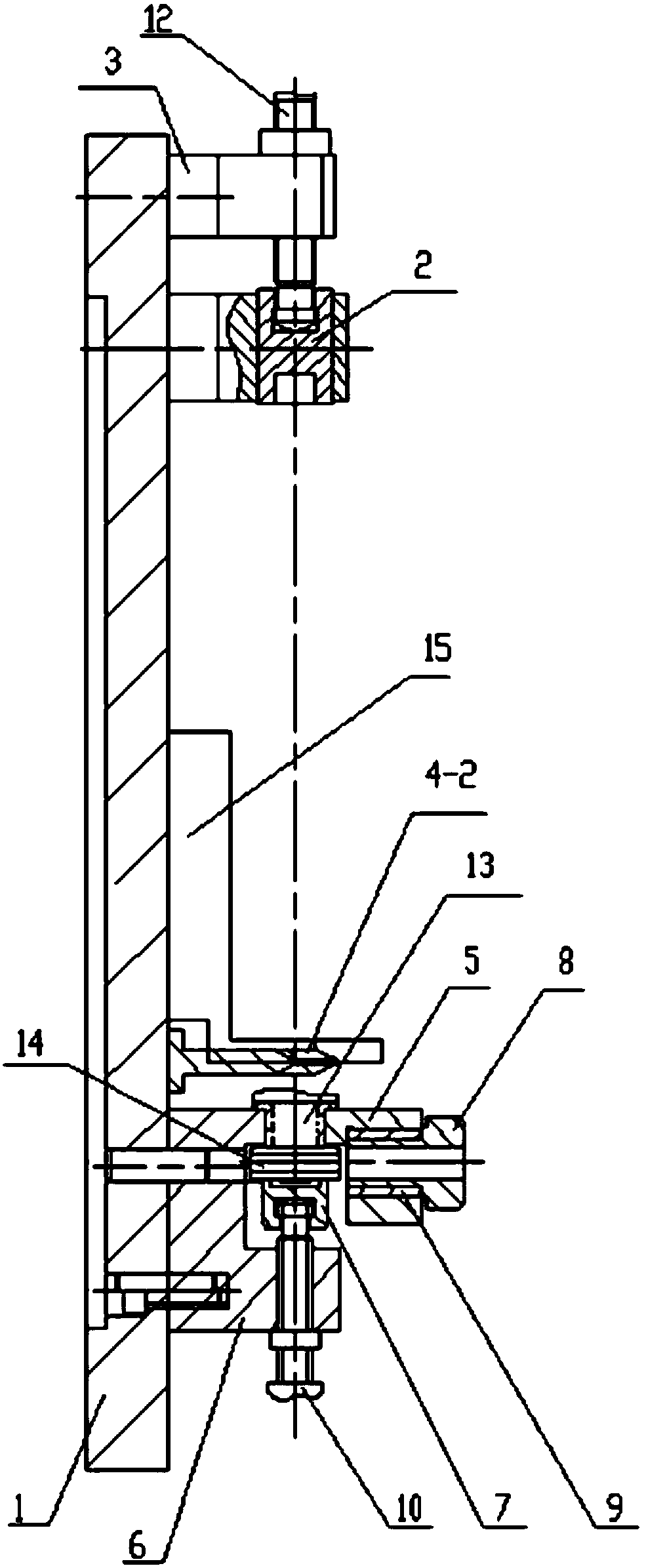 Aero-engine air inlet guide vane and rocker arm combined drilling device and using method thereof