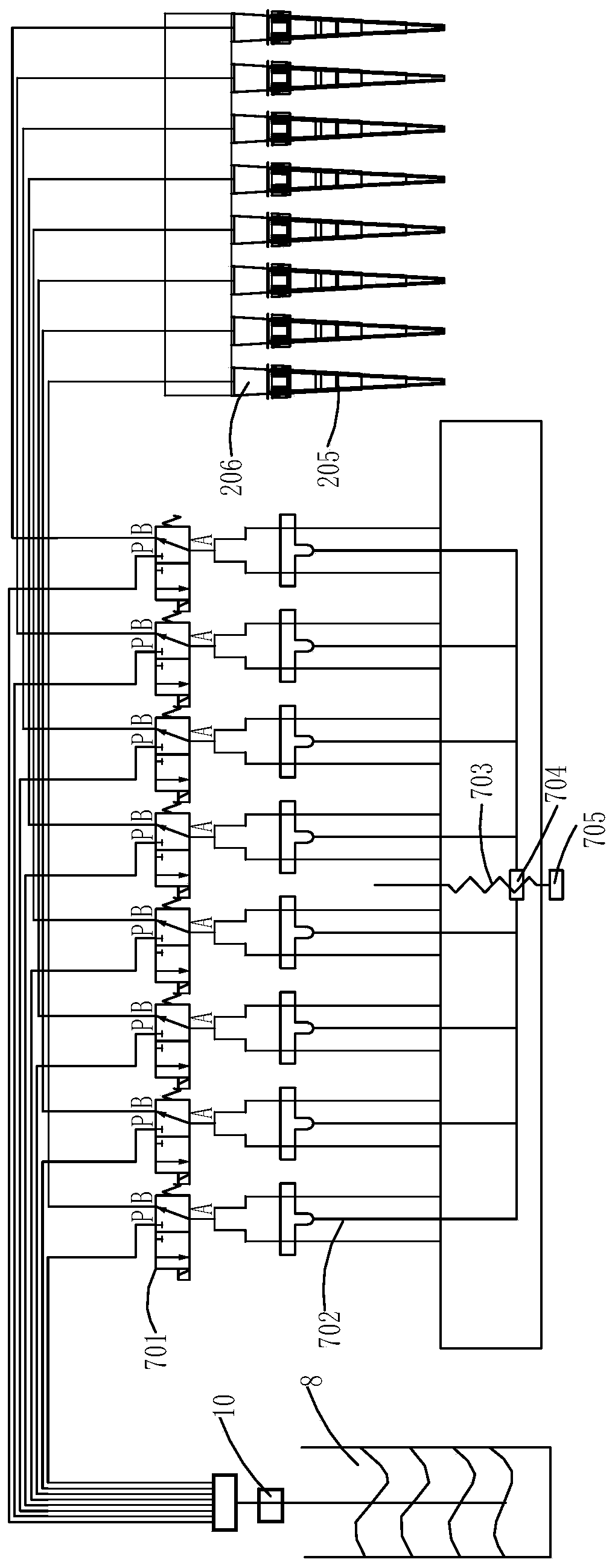 A sample adding device and control method applied to a liquid biological reaction system