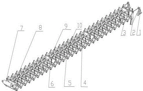 Hydraulic telescopic conveying arm