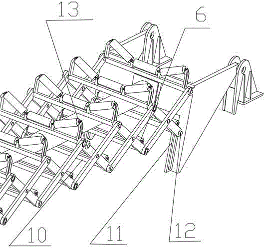 Hydraulic telescopic conveying arm