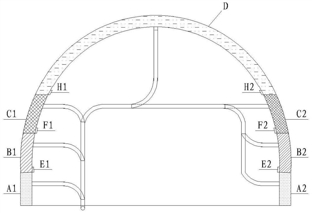 Concrete pumping extrusion pouring construction method for tunnel secondary lining