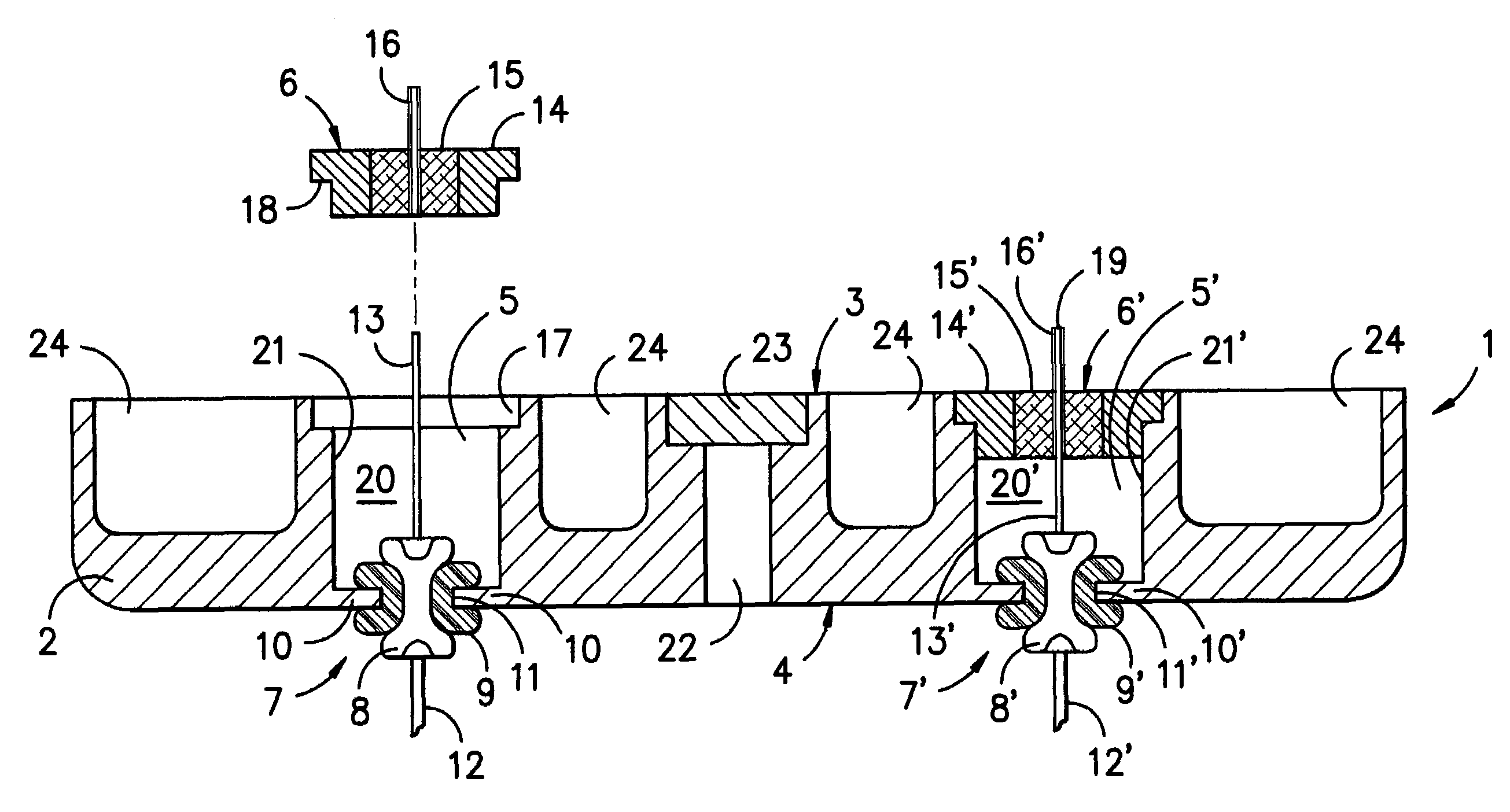 Hermetically sealed electrolytic capacitor