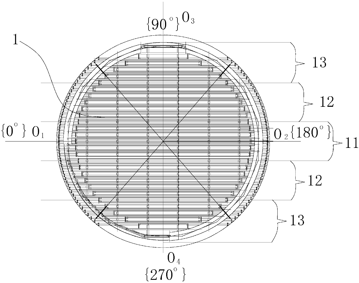 Installation method of water-cooled beam and water-cooled pipe at the bottom of blast furnace