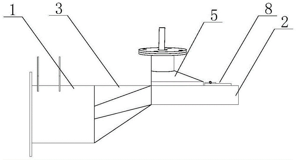 A suction port structure of a flue gas wet treatment device