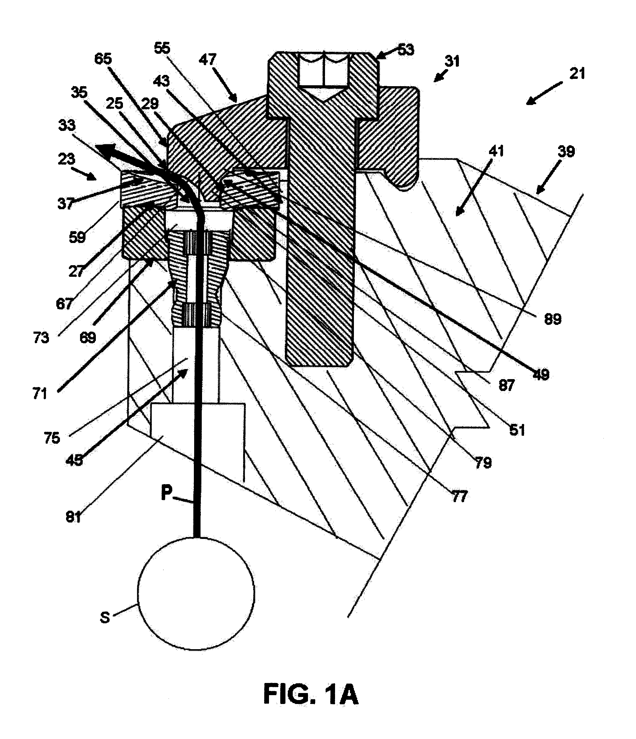 Cutting tool and cutting insert with fluid flow structures