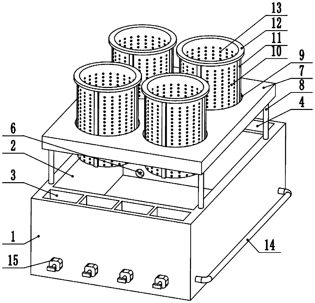 Agricultural seed soaking device