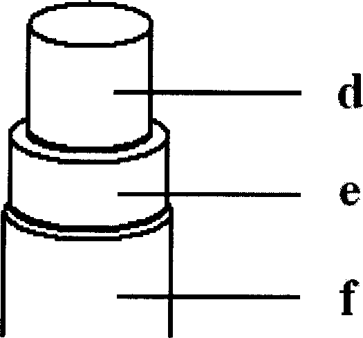 Production method of small section flexible optical fibre bundle for transmitting image using acid soluble method