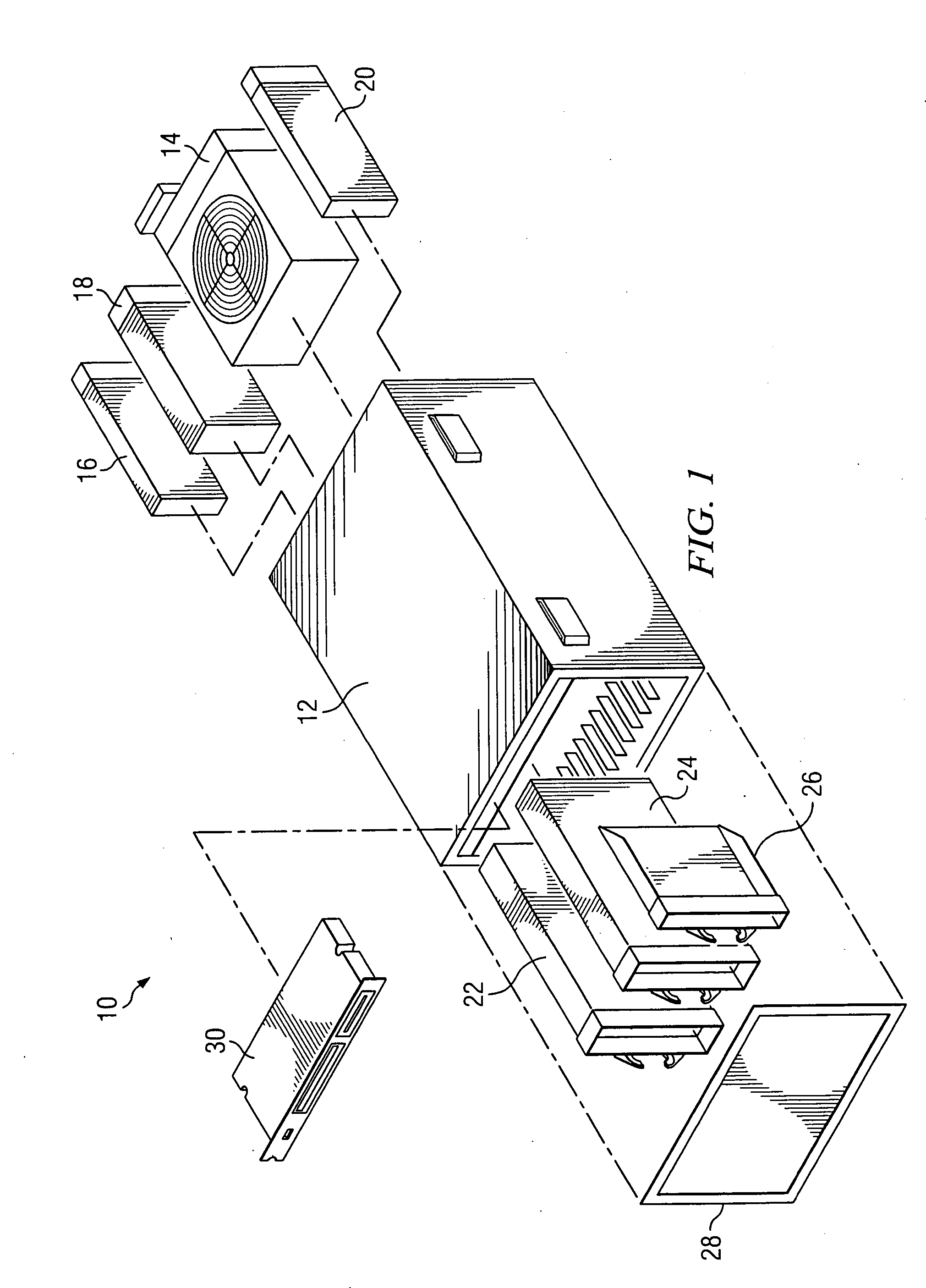 Damping rotational vibration in a multi-drive tray