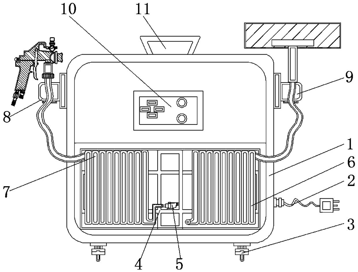 Anti-corrosion device for high-tension power transmission line iron stand