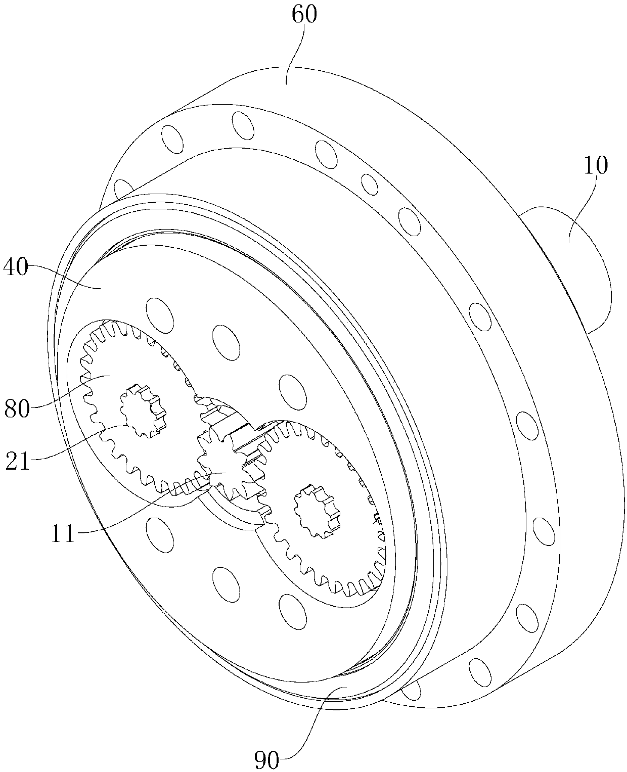 Composite cycloid planetary reducer