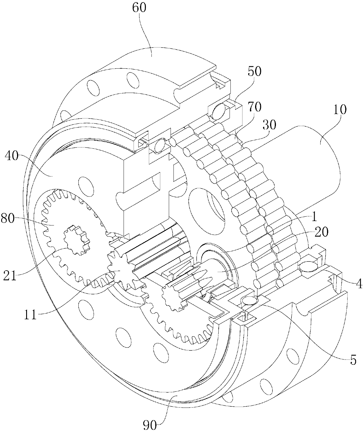 Composite cycloid planetary reducer