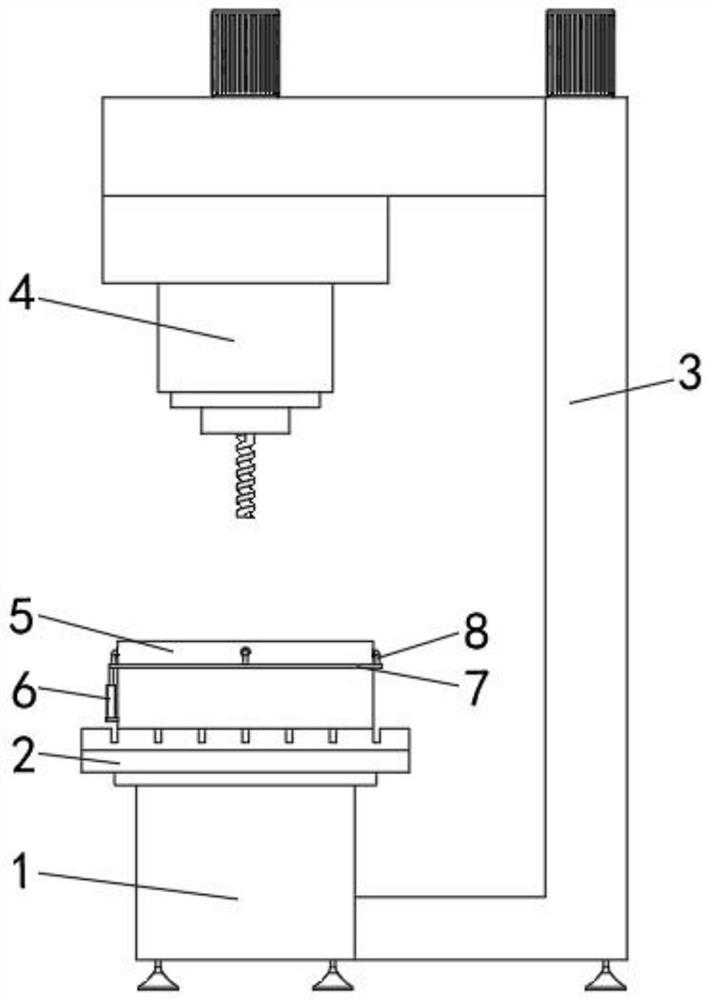 Intelligent equipment motor end cover spigot surface milling lathe and operation method