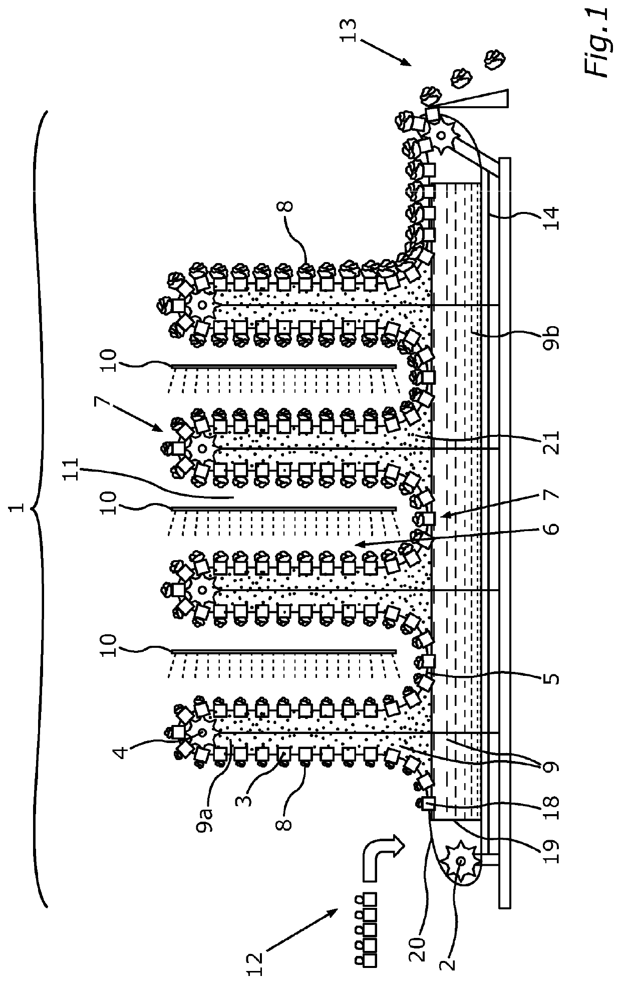 Device for promoting the growth of plants