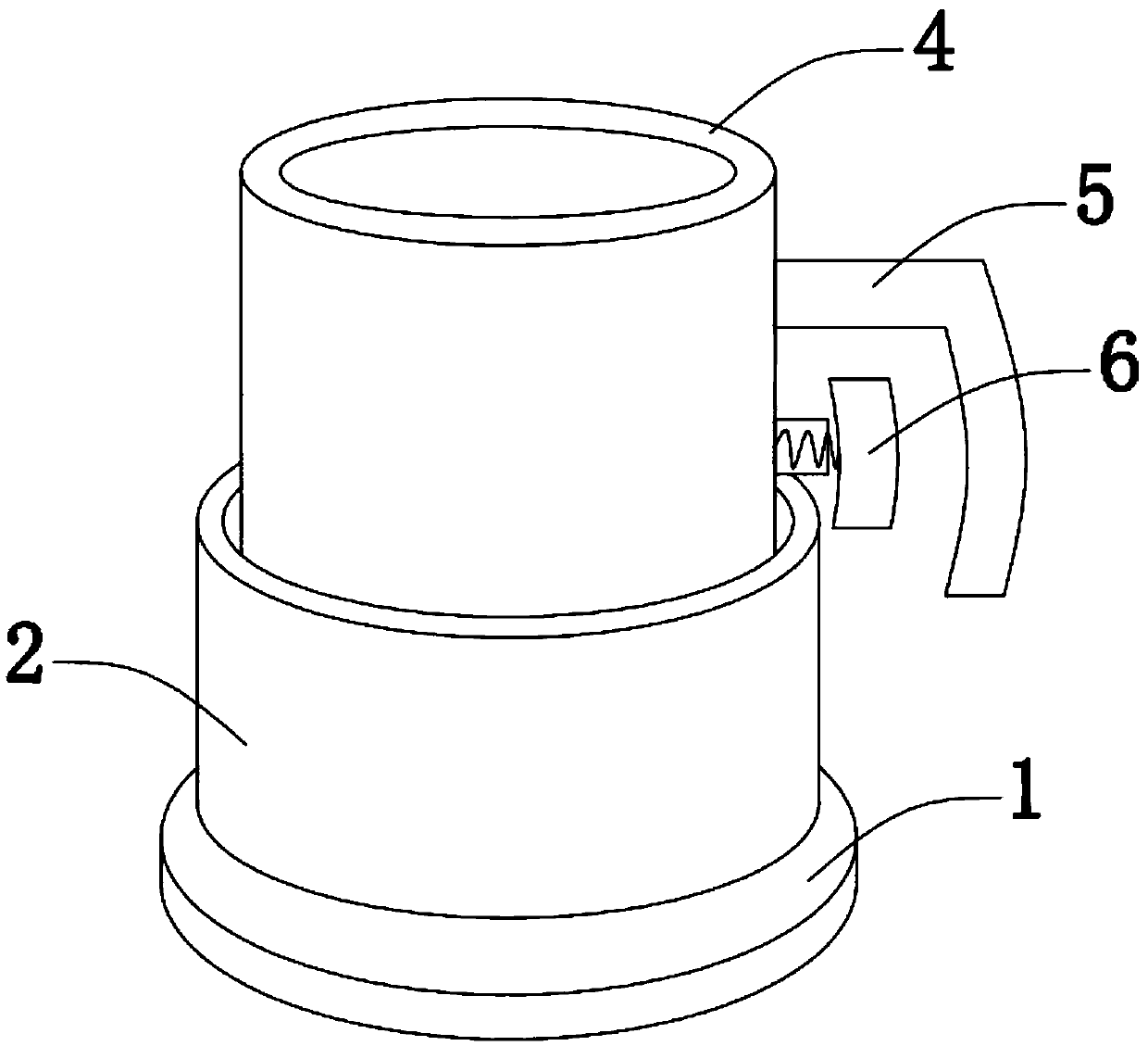 Ceramic cup efficient in heat insulation and temperature preservation and production process thereof