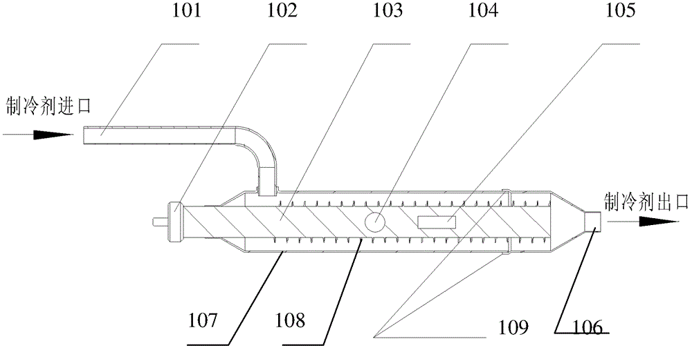 Refrigerant heating devices and air conditioners