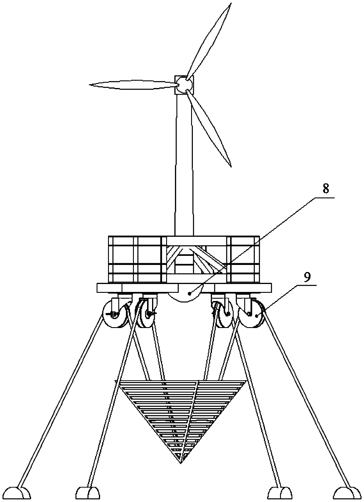 An Offshore Floating Wind Turbine with Adjustable Balance