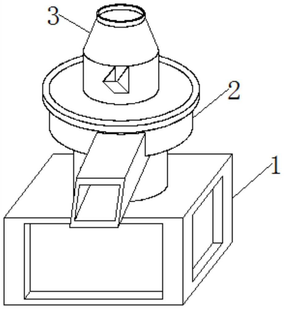 A granulation device for preventing agglomeration of biomass particles