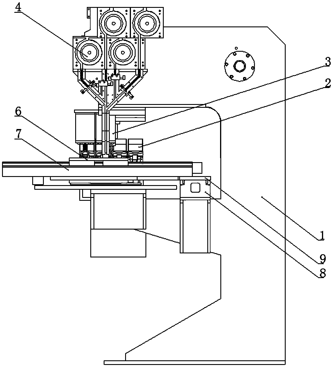 Programmed type shift riveting machine