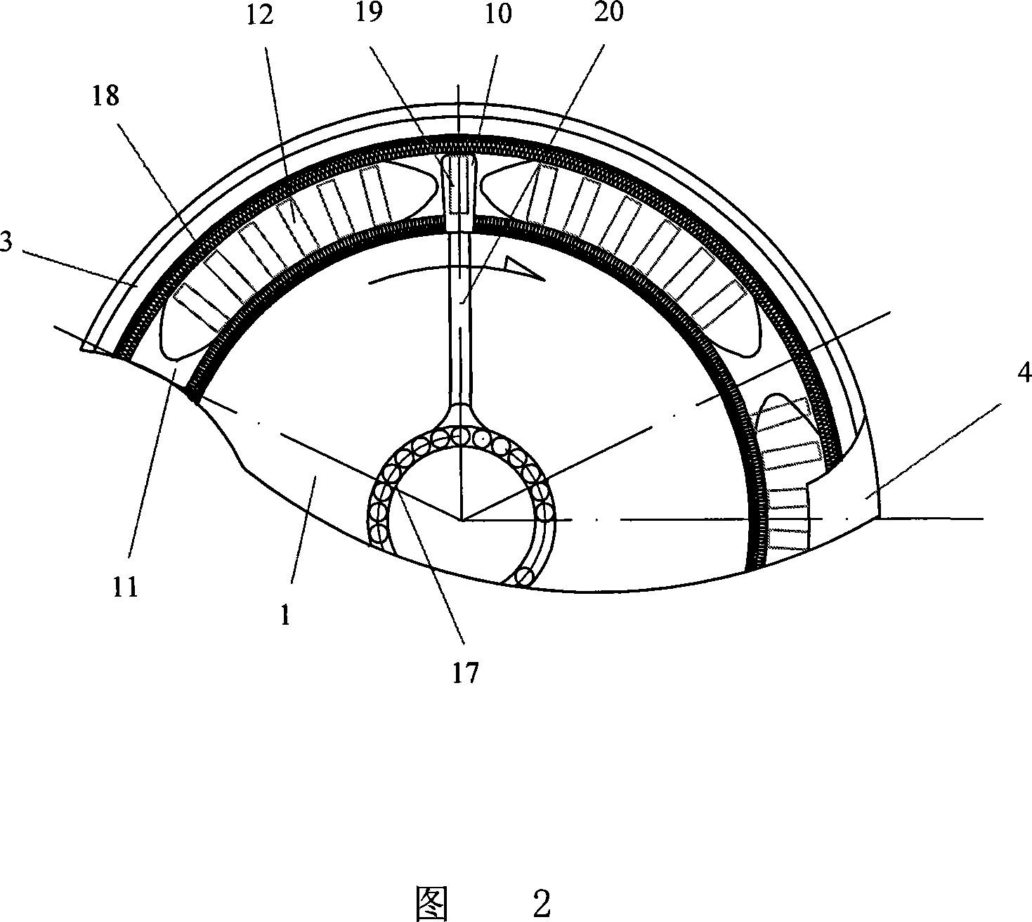 Direct-driving circular loom magnetic suspension shuttle device