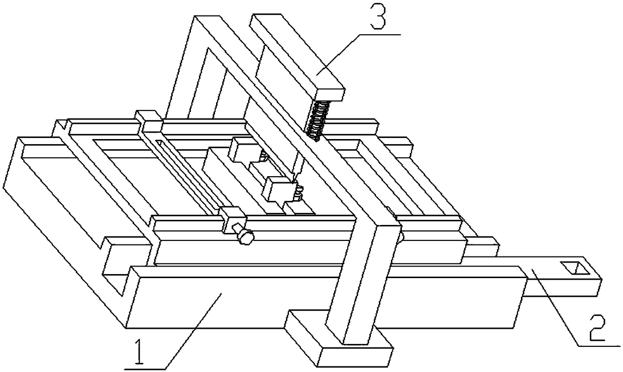 Automatic punching and forming die for electronic component and using method