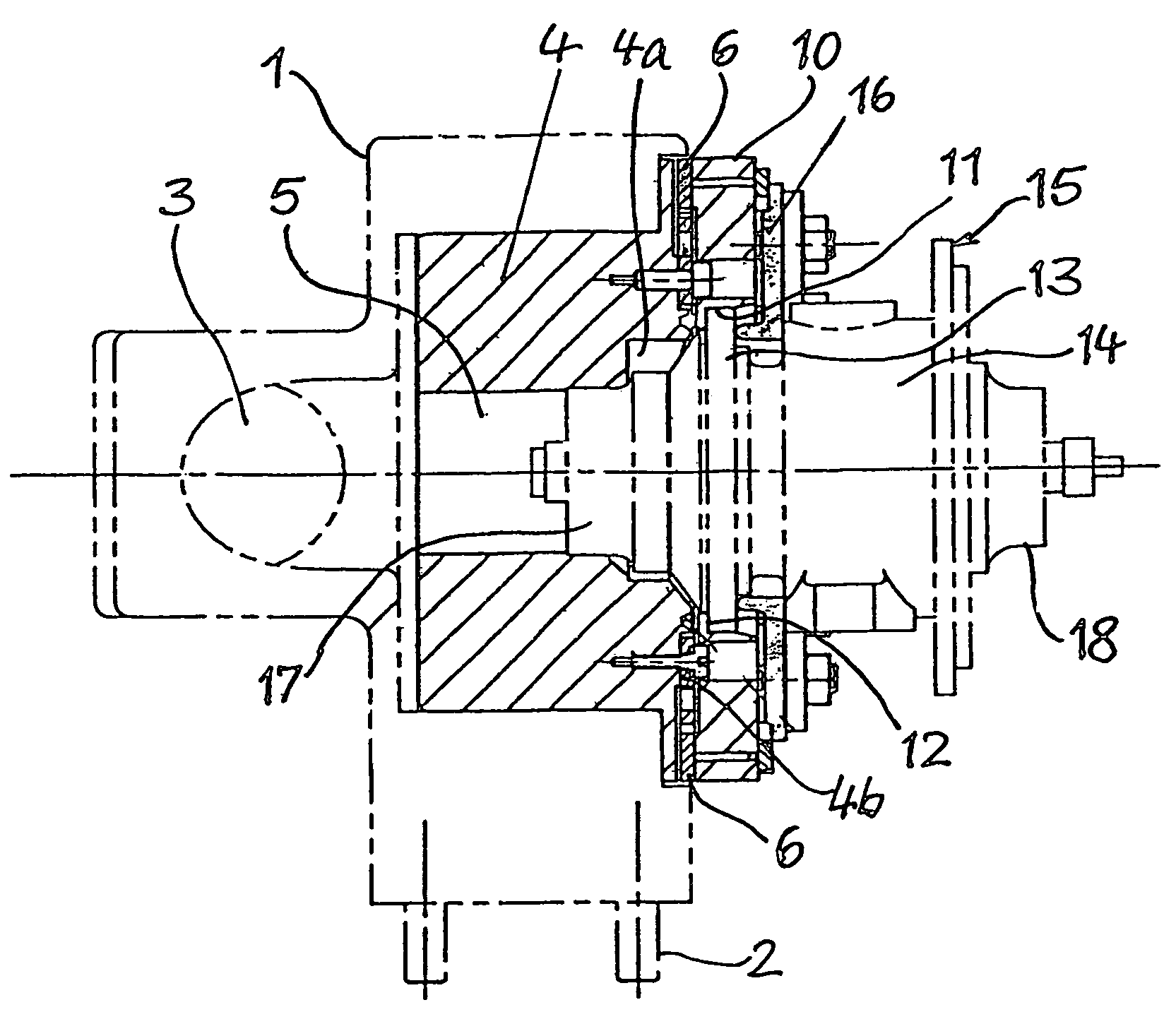 Method and device for dynamically measuring the unbalance of a rotor
