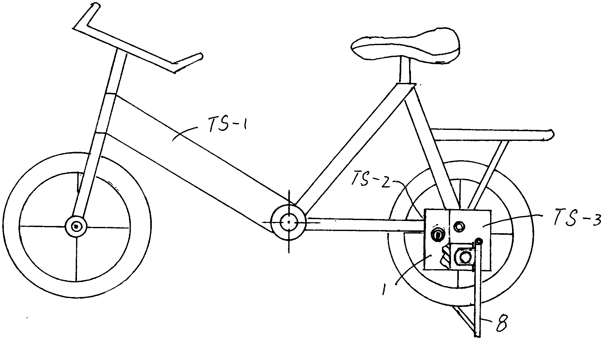 Method application of bicycle ladder locking device